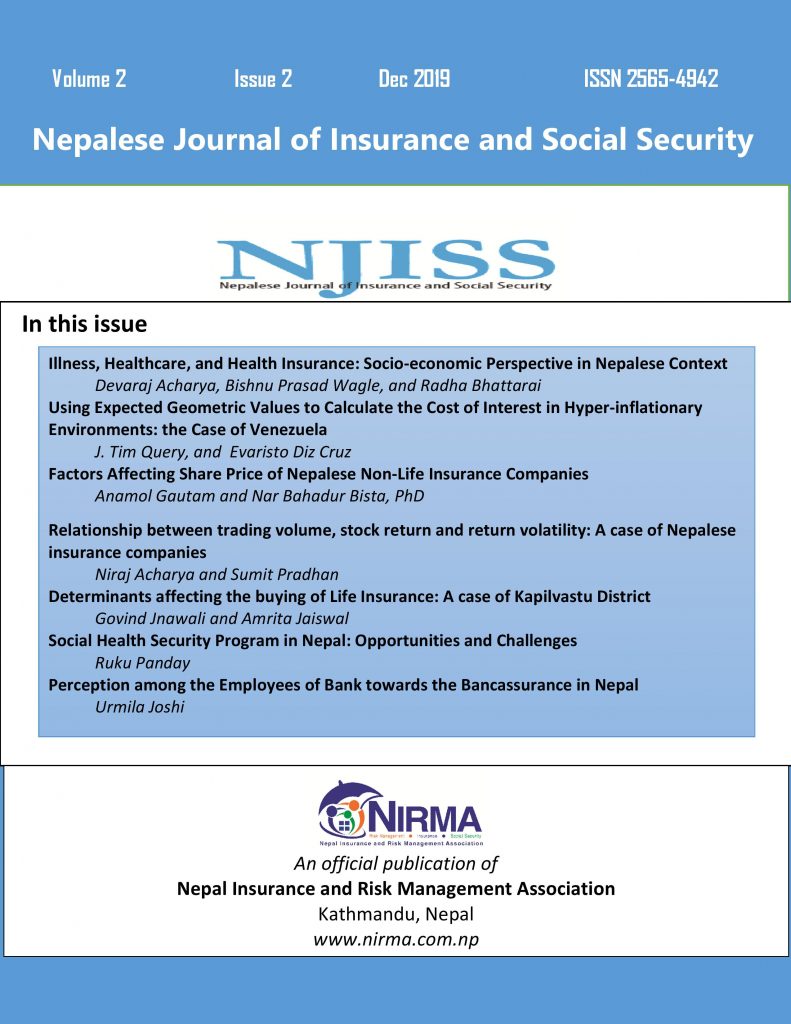 					View Vol. 2 No. 2 (2019): Nepalese Journal of Insurance and Social Security
				
